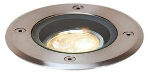 Lucande - Jos Round Zapustené Podlahové Svetlo IP67 Steel
