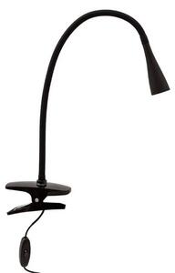 Lindby - Baris LED Lampa so Štipcom Black