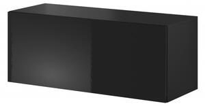 TV stolík/skrinka Viktor 01 (čierna + čierny lesk). Vlastná spoľahlivá doprava až k Vám domov. 1048388