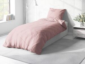 Biante Bavlnené jednofarebné posteľné obliečky Torino TON-005 Svetlo ružové Predĺžené 140x220 a 70x90 cm