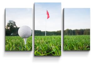 Sablio Obraz - 3-dílný Golf - 75x50 cm
