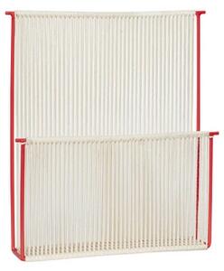 Hübsch - String Wall Magazine Holder Red/White