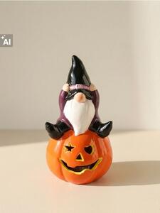 Sinsay - Halloweenska LED dekorácia v tvare škriatka na tekvici - viacfarebná
