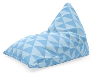 Sablio Sedací vak Modré obrátené pyramídy: 150x80 cm