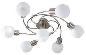 Lindby - Ciala 7 Stropné Lampa White/Nickel