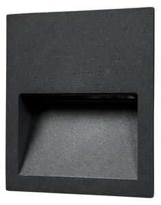 Lucande - Loya Square Vonkajšie Zapustené Bodové Svetlá IP54 Dark Grey