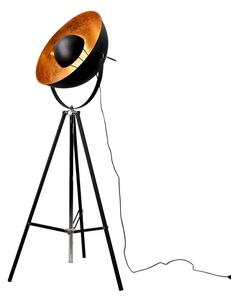 Lindby - Minerva Stojaca Lampa Black/Gold