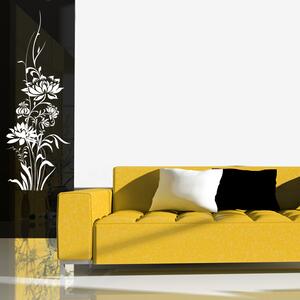 Sablio Samolepka na stenu: Lotus - 21x60 cm