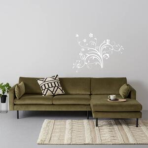Sablio Samolepka na stenu: Floral ornament - 71x90 cm