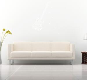 Sablio Samolepka na stenu: Notová Gitara - 32x60 cm