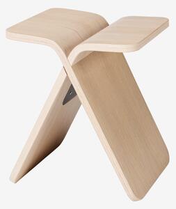 X-stool jedálenská stolička - Bielený dub