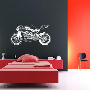Sablio Samolepka na stenu: Motorka 2 - 90x45