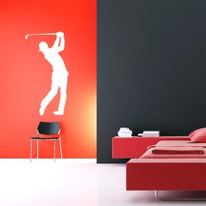 Sablio Samolepka na stenu: Golfista - 33x60 cm