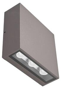 Lucande - Trizy LED Square Vonkajšie Nástenné Svietidlo Graphite