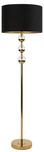 Dekorstudio Stojacia lampa ALISON ⌀41x156cm - zlatá s čiernym tienidlom