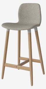 Seed čalúnená barová stolička s drevenými nožičkami V 66cm