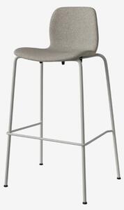 Seed čalúnená barová stolička s kovovými nožičkami V 76cm 2 - čierna lakovaná oceľ