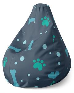 Sablio Sedací vak Pear Kostičky - 70 x 95 x 15 cm