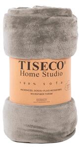 Hnedá mikroplyšová deka Tiseco Home Studio, 150 x 200 cm