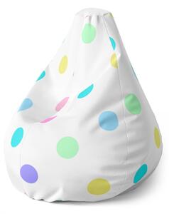 Sablio Sedací vak Pear Bodka vedľa bodky - 70 x 95 x 15 cm