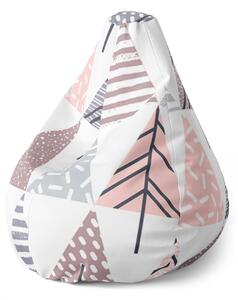 Sablio Sedací vak Pear Farebné stromčeky - 70 x 95 x 15 cm