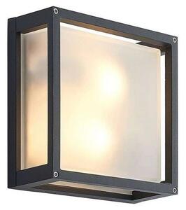Lucande - Aurelien Square Vonkajšie Nástenné Svietidlo IP54 Dark Grey