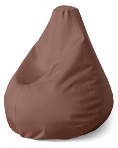 Sablio Sedací vak Pear Gaštanová - 70 x 95 x 15 cm