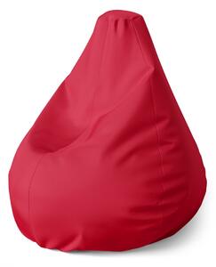 Sablio Sedací vak Pear Červená cherry - 70 x 95 x 15 cm