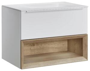 SKRINKA S UMÝVADLOM, biela, biela, 80 cm Celina Home - Kúpeľňové skrinky