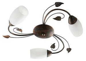Lindby - Stefania 3 Stropné Lampa White/Black-Gold