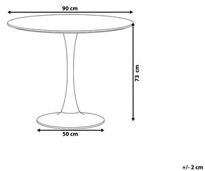 Jedálenský stôl BOCCI 90 x 90 cm (MDF) (biela) (pre 4 osoby). Vlastná spoľahlivá doprava až k Vám domov. 1018810