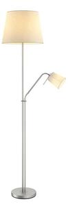 Lindby - Nantwin Stojaca Lampa White/Nickel