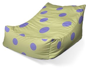 Sablio Sedací vak Lounge Fialové bodky - 80 x 95 x 50 cm