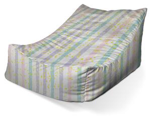 Sablio Sedací vak Lounge Pruhy a bodky štetcom - 80 x 95 x 50 cm
