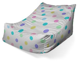 Sablio Sedací vak Lounge Bodka vedľa bodky - 80 x 95 x 50 cm