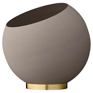 AYTM - Globe Kvetináč s Rastlinou Ø37xH32,3 Taupe/Gold