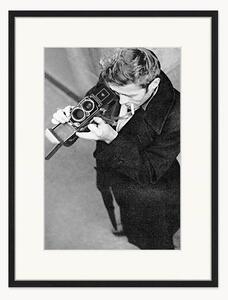 Nástenná dekorácia v ráme James Dean With Camera
