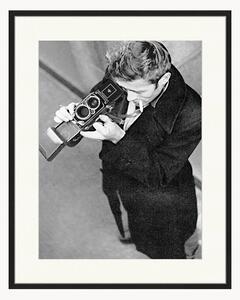 Nástenná dekorácia v ráme James Dean With Camera