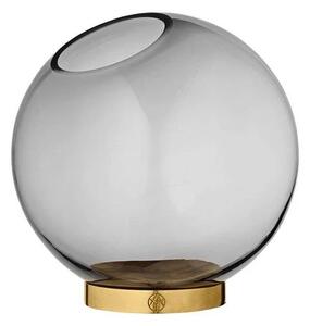 AYTM - Globe Váza w/Stand Ø17xH17 Black/Gold