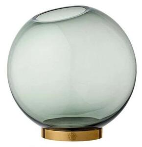 AYTM - Globe Váza w/Stand Ø10xH10 Forest/Gold