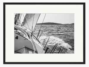 Nástenná dekorácia v ráme Sailing