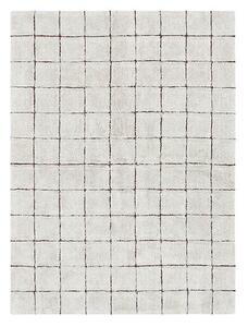 MUZZA Prateľný kockovaný koberec memmo 120 x 160 cm prírodný