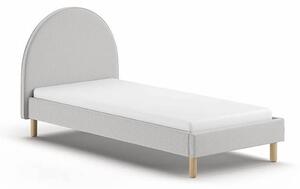 MUZZA Detská posteľ loony 90 x 200 cm sivá