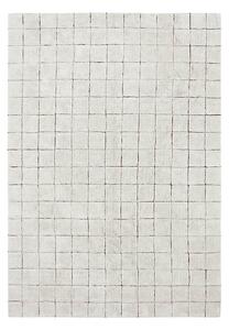 MUZZA Prateľný kockovaný koberec memmo 170 x 240 cm prírodný