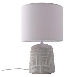 Stolové Lampa Lindby, Thalassia, Biela, Spálňa, Keramika, Rustikálny