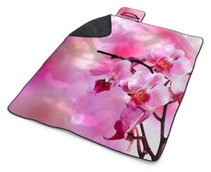 Sablio Plážová deka Květy Orchidey: 200x140 cm