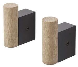 Muuto - Attach Hook Set of 2 Oak/Black