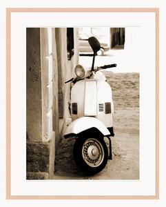 Nástenná dekorácia v ráme Retro Scooter