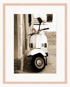 Nástenná dekorácia v ráme Retro Scooter