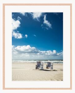 Nástenná dekorácia v ráme Hooded Beach Chairs